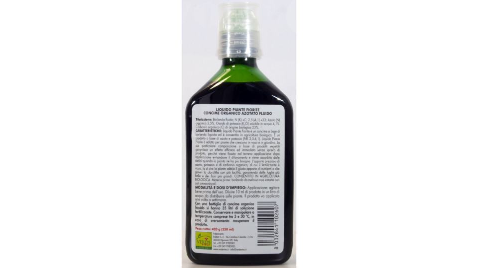 Verde vivo concime liquido piante fiorite ml.350