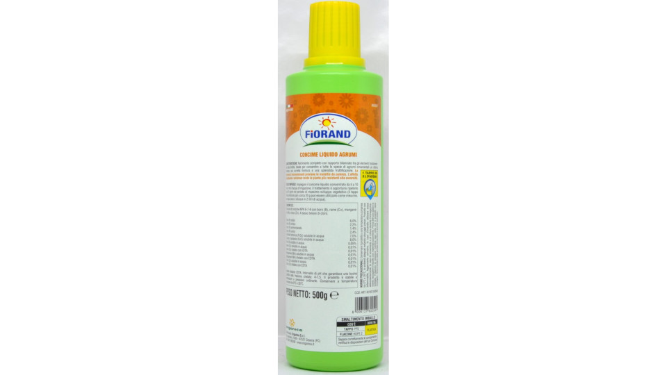 Fiorand concime liquido per agrumi gr.500