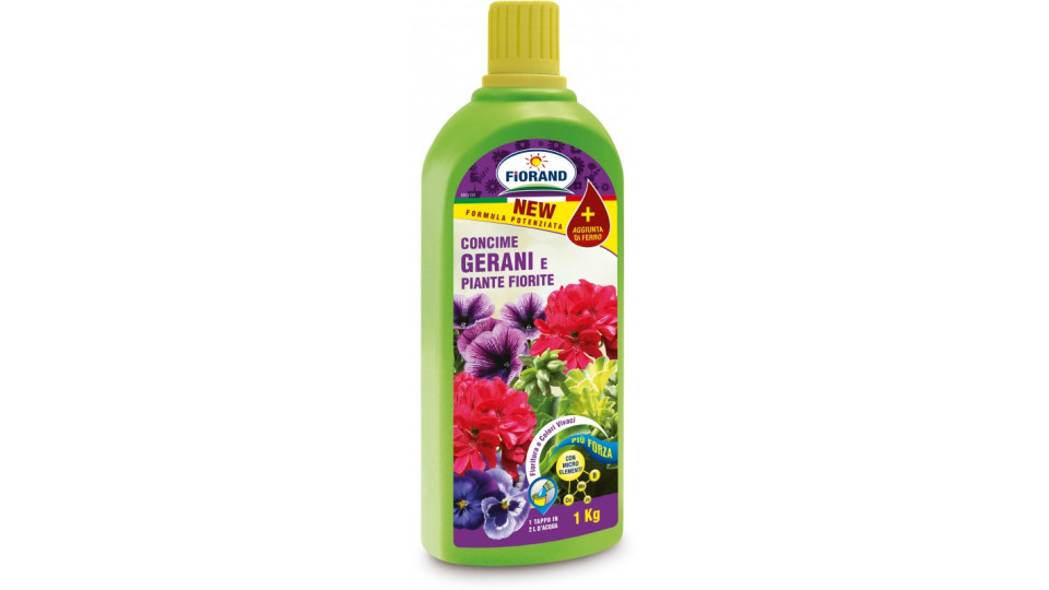 Fiorand concime liquido per gerani e piante fiorite kg.1