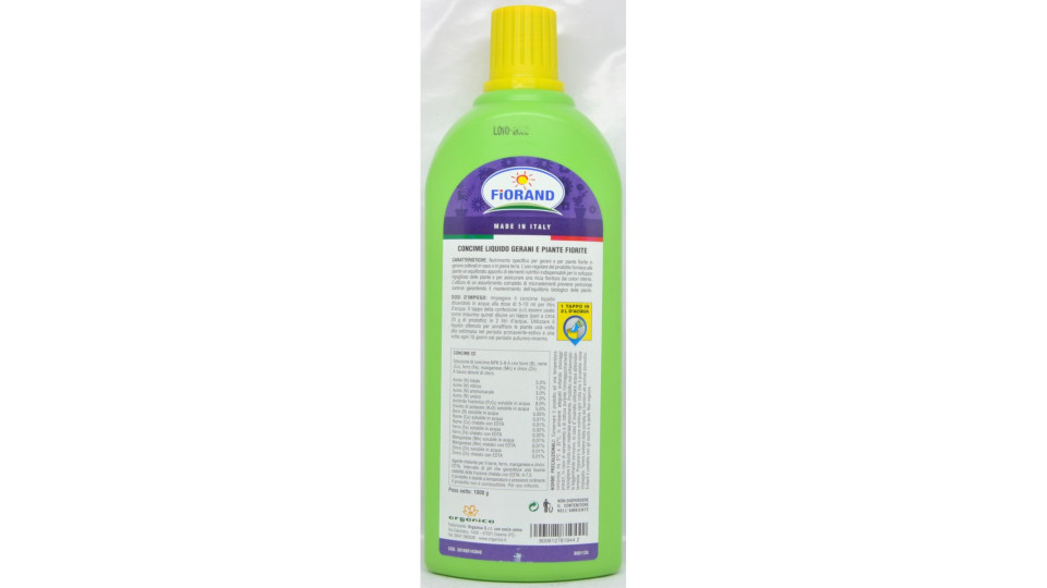 Fiorand concime liquido per gerani e piante fiorite kg.1