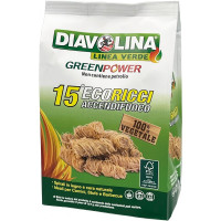 Diavolina accendifuo eco ricci green x15