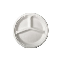 Stoviglie per outdoor: Pure piatto in canna da zucchero a 3...