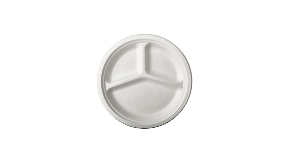 Stoviglie per outdoor: Pure piatto in canna da zucchero a 3...