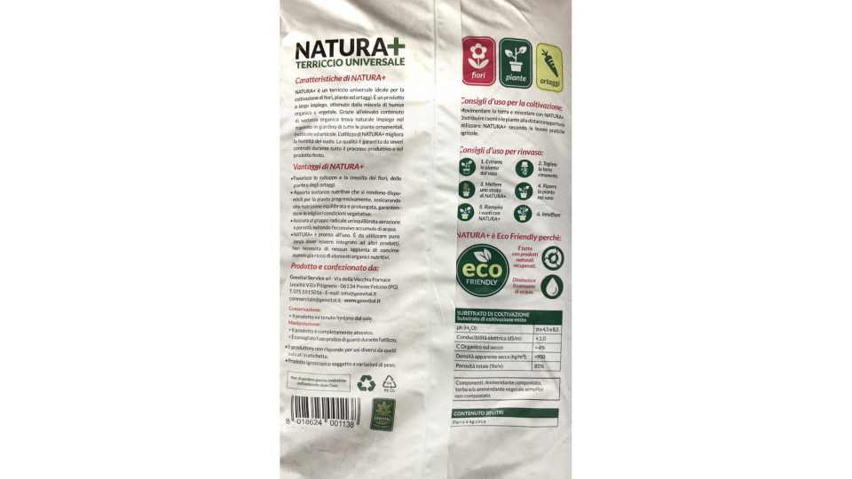 Natura terriccio universale lt.20