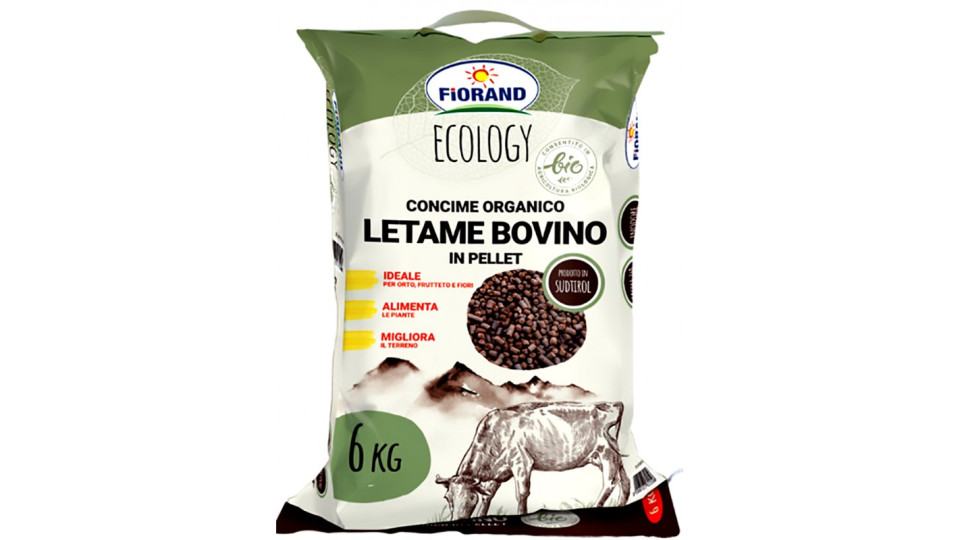 Organica letame bovino in pellet kg.6