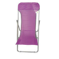 sdraio beach in acciaio e textilene 450 gr/mq colore viola