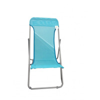 sdraio beach in acciaio e textilene 450 gr/mq colore azzurro