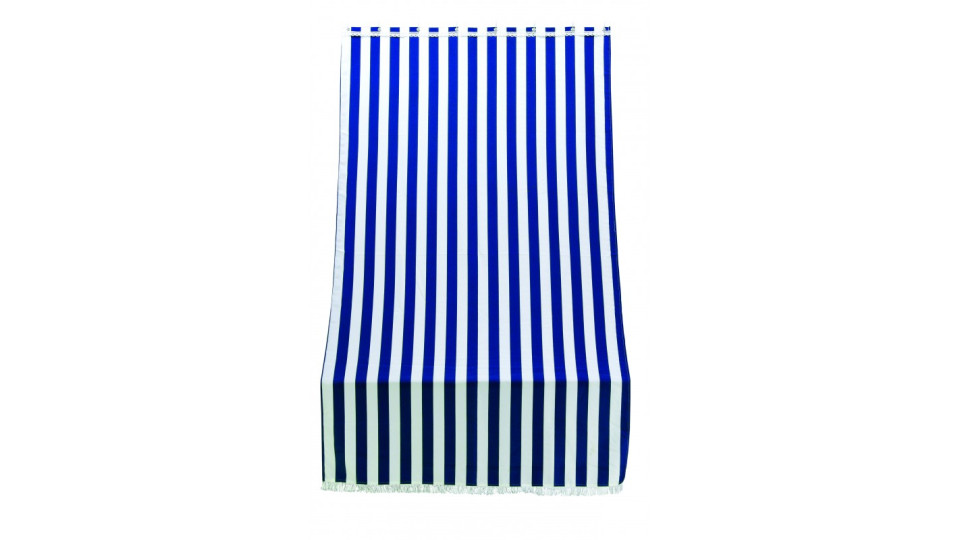 tenda sole per porta con anelli riga blu l. 140 h. 250