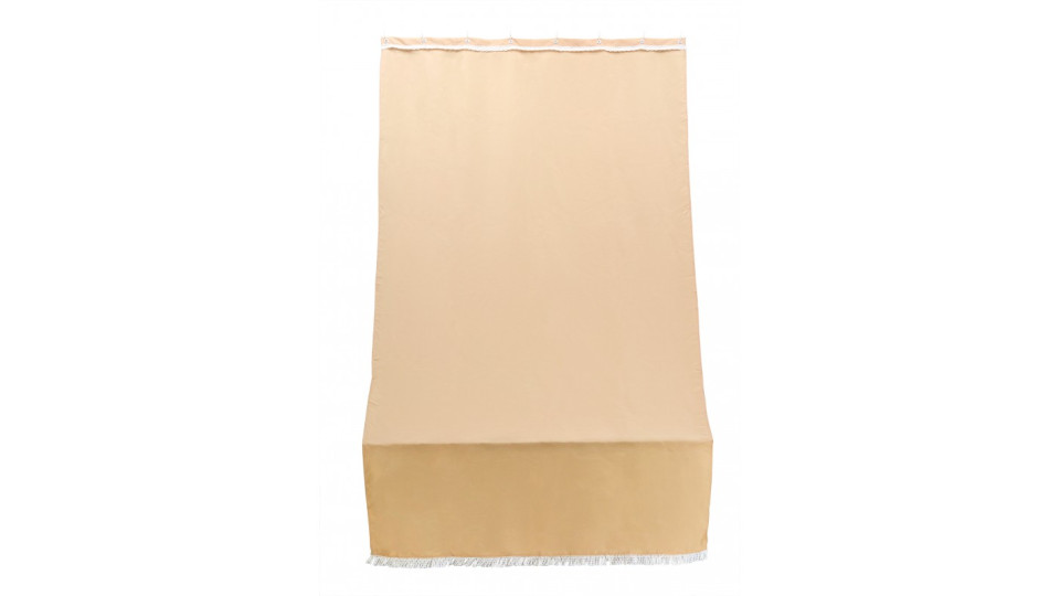 tenda sole per porta con anelli beige unito l. 140 h. 250