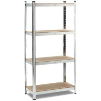 Giardinaggio: Scaffale metallo e mdf 4 ripiani