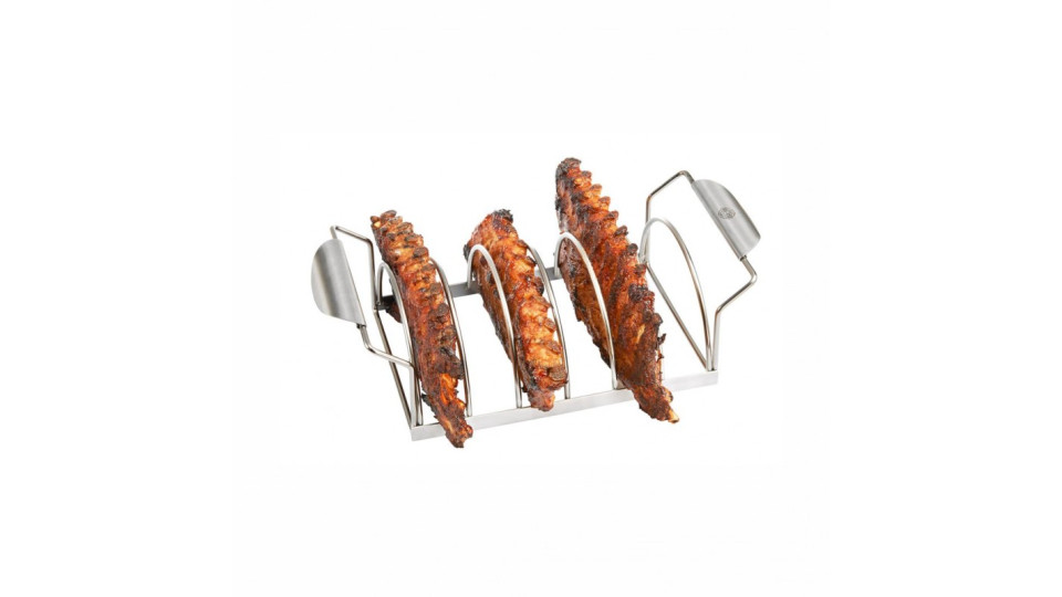 Accessori barbecue: Supporto inox per ribs