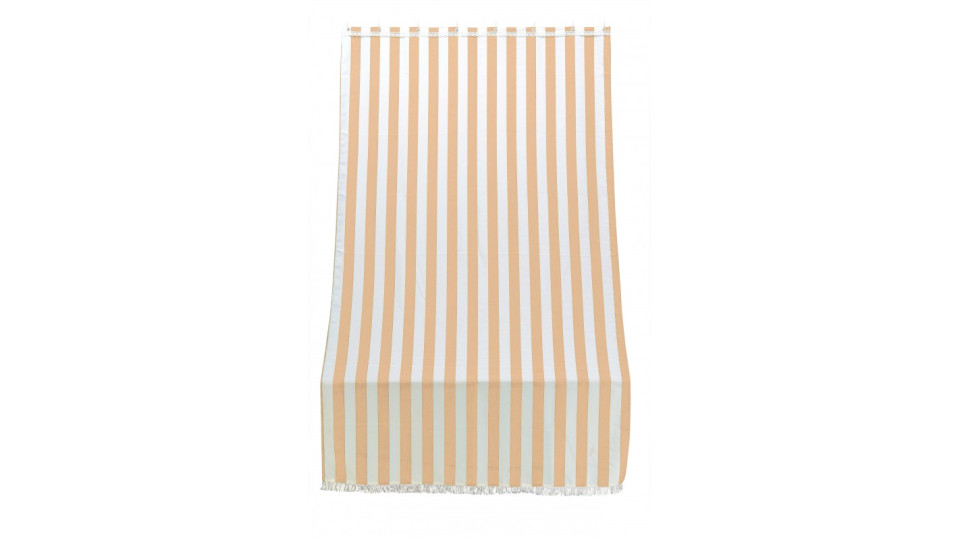 tenda sole per porta con anelli riga beige l. 140 h. 250