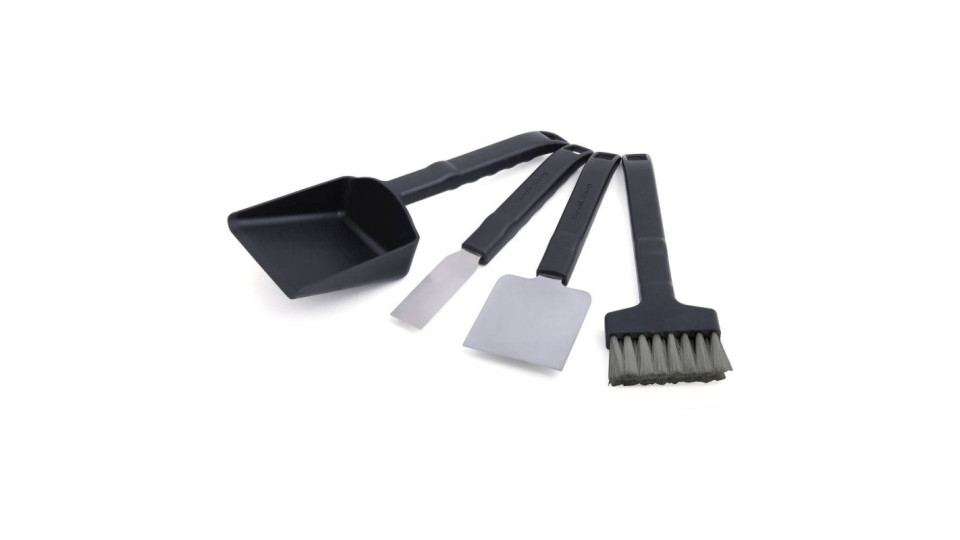 Accessori barbecue: Kit pulizia pellet spatole e spazzola