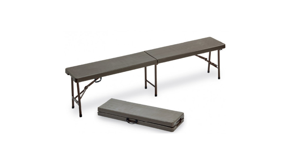 panca rettangolare pieghevole horeca noce 183x30x44h cm