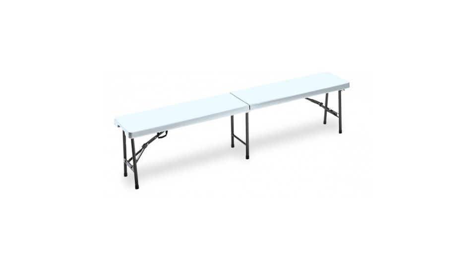 panca rettangolare pieghevole horeca 183x30x44h cm