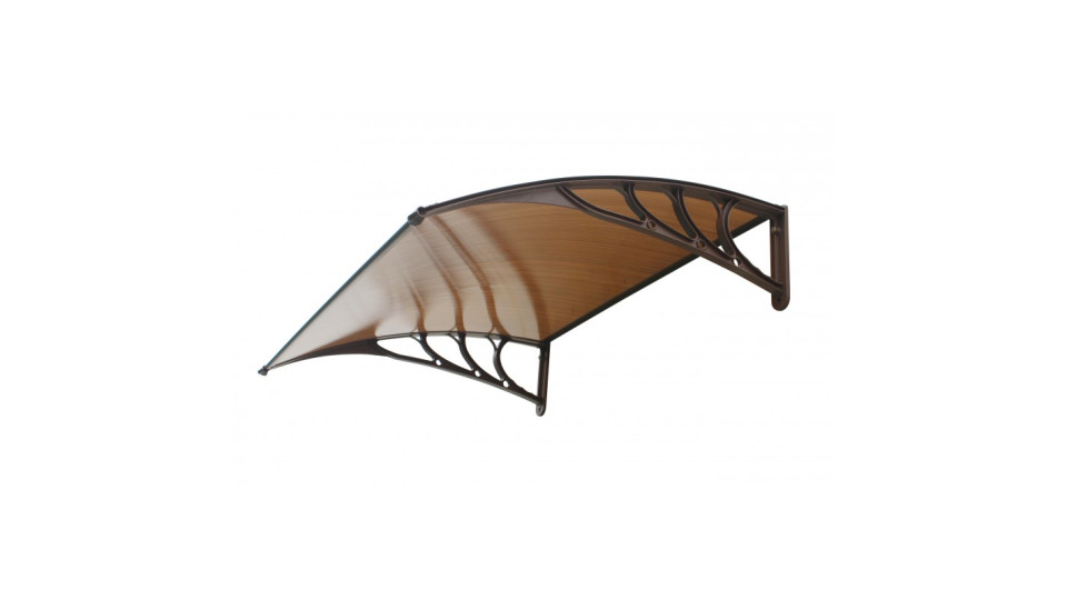 pensilina abs p. 80 l. 100 supporto marrone e copertura in...