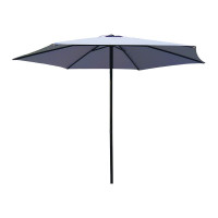 ombrellone push up 3 mt. - colore grigio struttura in acciao