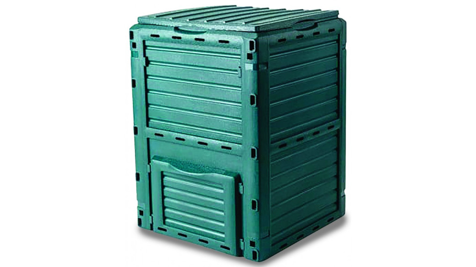 composter 300 lt. in polipropilene resistente alle intemperie.