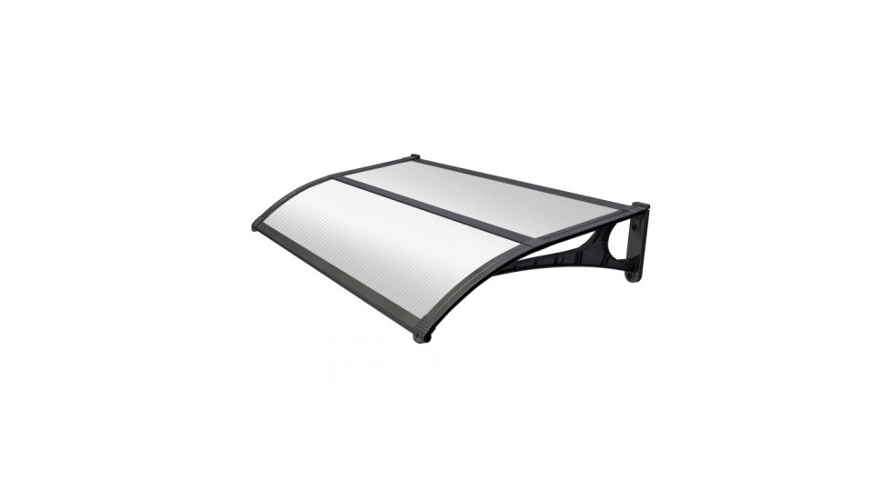 pensilina abs p.100 l. 135 supporto e profilo centrale nero...
