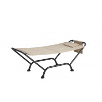 amaca con supporto maldive in acciaio e pvc 600d - colore beige