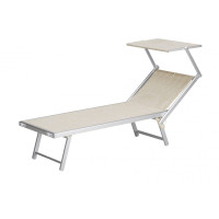 lettino mare deluxe in alluminio e textilene 720...