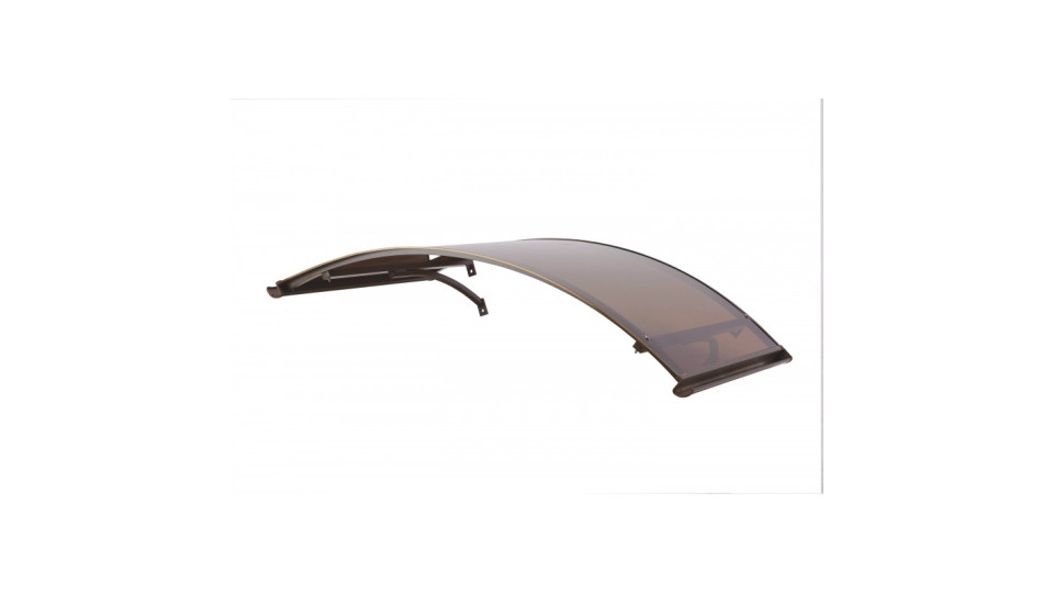 pensilina alluminio arco 90x140 supporto marrone