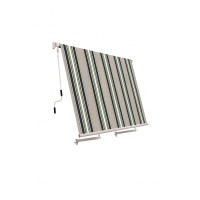 tenda a caduta c/bracci h. 245 l. 245 colore - riga verde