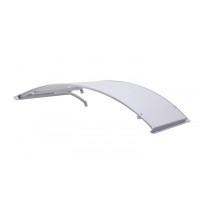 pensilina alluminio arco 120x160 supporto grigio e copertura...