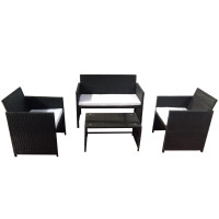salotto valencia black (2 poltrone 1 divano 1 tavolo)...