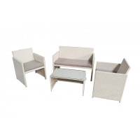 salotto valencia white (2 poltrone 1 divano 1 tavolo)...