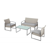 salotto alicante white washed (2 poltrone 1 divano 1 tavolo)...