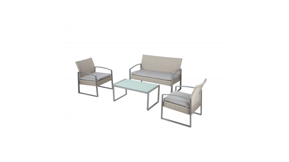 salotto alicante white washed (2 poltrone 1 divano 1 tavolo)...
