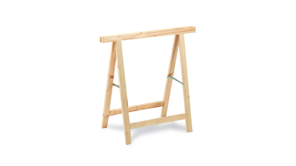 cavalletto in legno di pino/abete portata max 400 kg