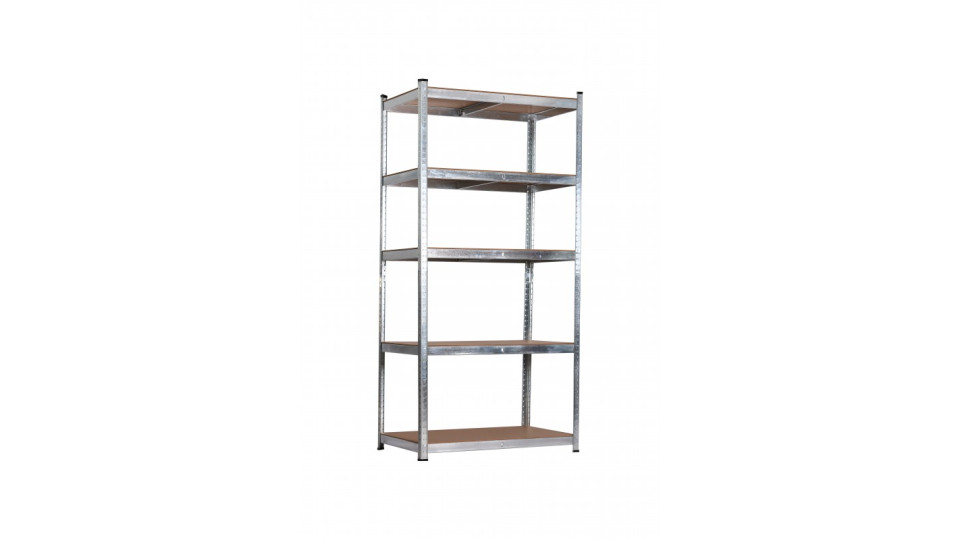 Scaffale tecnico 5 ripiani metallo e mdf misure: h 180 l 120 p...