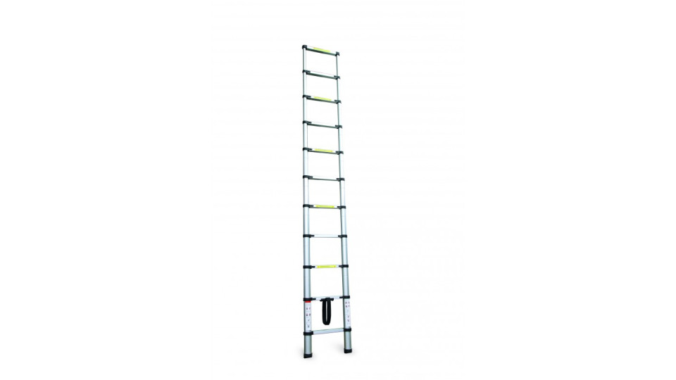 scala telescopica 10 gradini aperta altezza max 3,20 mt