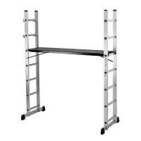 trabattello alluminio everest 6 gradini multiposizione h. 168...
