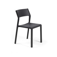 Sedia trill bistrot color antracite - polipropilene fiber...