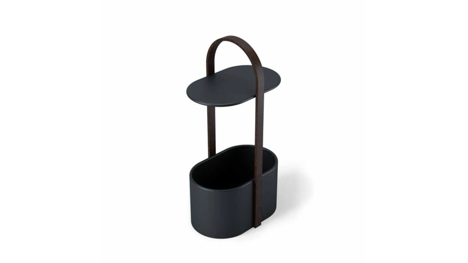 Tavolini: Bellwood tavolino con porta oggetti blk/wal