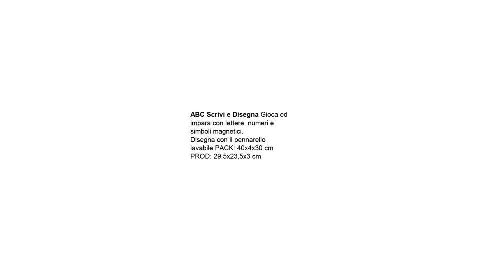 Grand Soleil "ABC Scrivi e disegna"