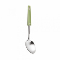 Cucchiaione utensile acciaio inox - serie Vera verde bianco