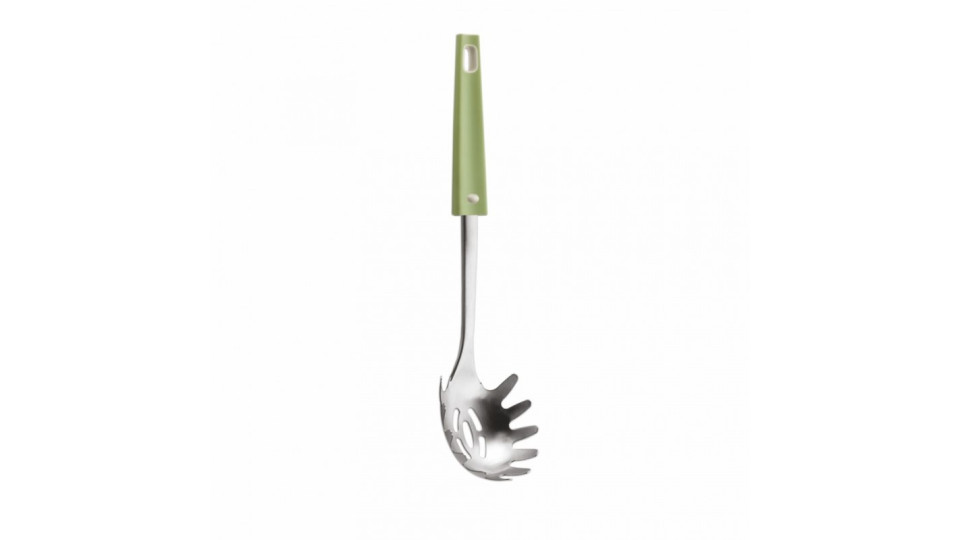 Servispaghetti utensile acciaio inox - serie Vera verde bianco