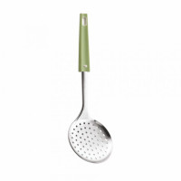 Schiumarola utensile acciaio inox - serie Vera verde bianco