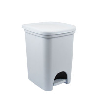 Cesto spazzatura a pedale da 18 litri colore bianco - linea...