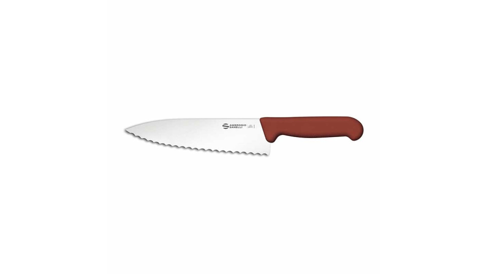 Coltello per trinciare dentato lunghezza cm 20 - linea barbecue