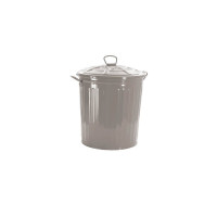 Raccolta differenziata: Bidone in lamiera verniciata 18 lt grey