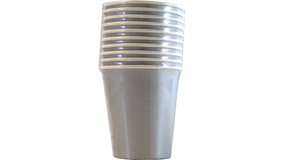 Soft Soft bicchieri argento x10 pz