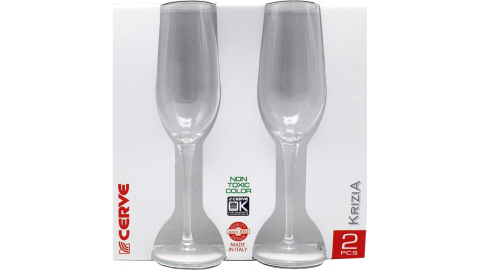 Cerve cesto da 2 calici krizia flut cc.215