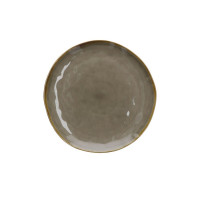Piatto piano colore grigio tortora - collezione concerto