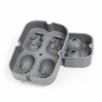 Tutto per i cocktail: Formaghiaccio in silicone teschio 3d 4...