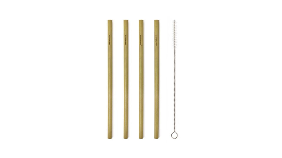 Tutto per i cocktail: Cannucce naturali in bamboo con spazzola...